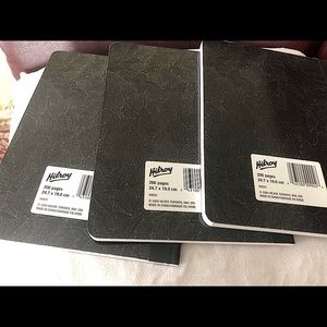 Hilroy Composition Book 9-3/4"x 7-1/2" Black/White